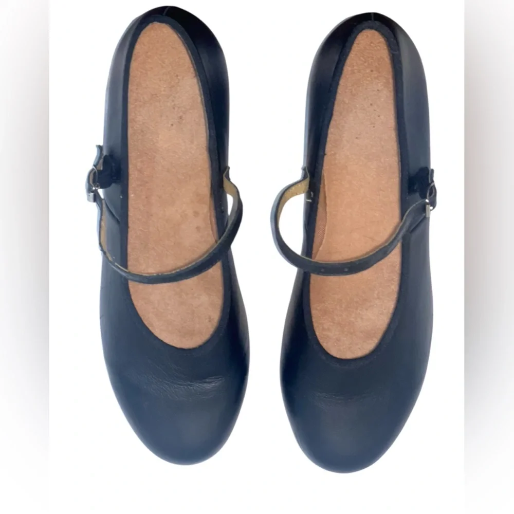 Bloch black Mary Jane techno tap shoes. Size 10 GUC - Picture 8 of 12